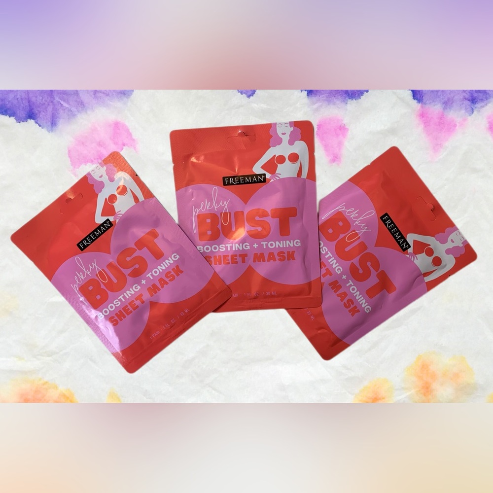 Freeman Beauty, Perky Bust Sheet Mask, Boosting + Toning - Pack of 3